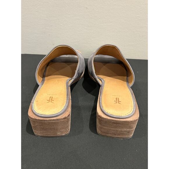 Women's FRYE Cindy Suede Block Heel Mule Sandals size 7M - Picture 6 of 9